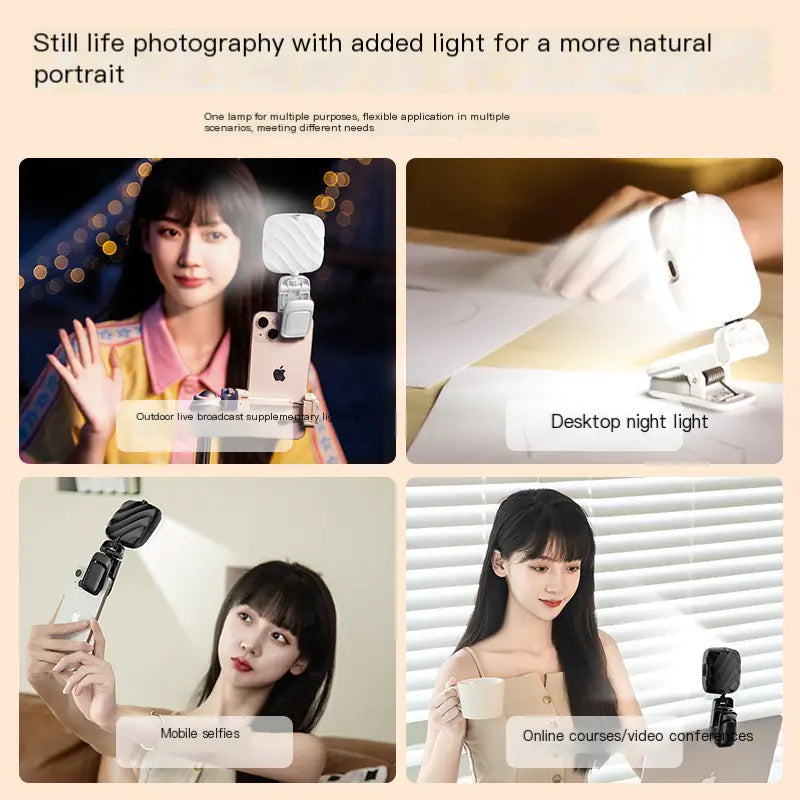 Mini LED Desktop Light for Live Streaming and Photography